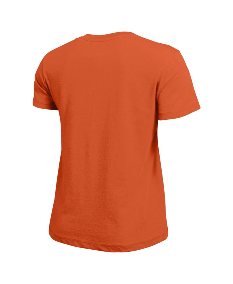 Women's Orange New York Knicks Basketball T-Shirt