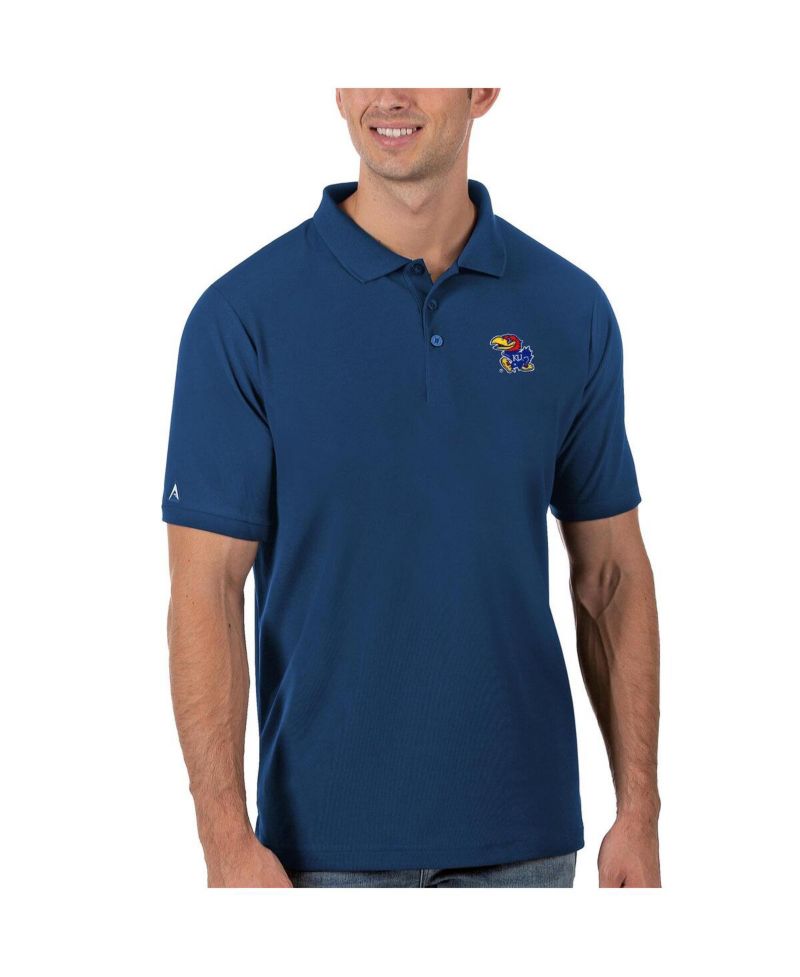 Men's Royal Kansas Jayhawks Legacy Pique Polo