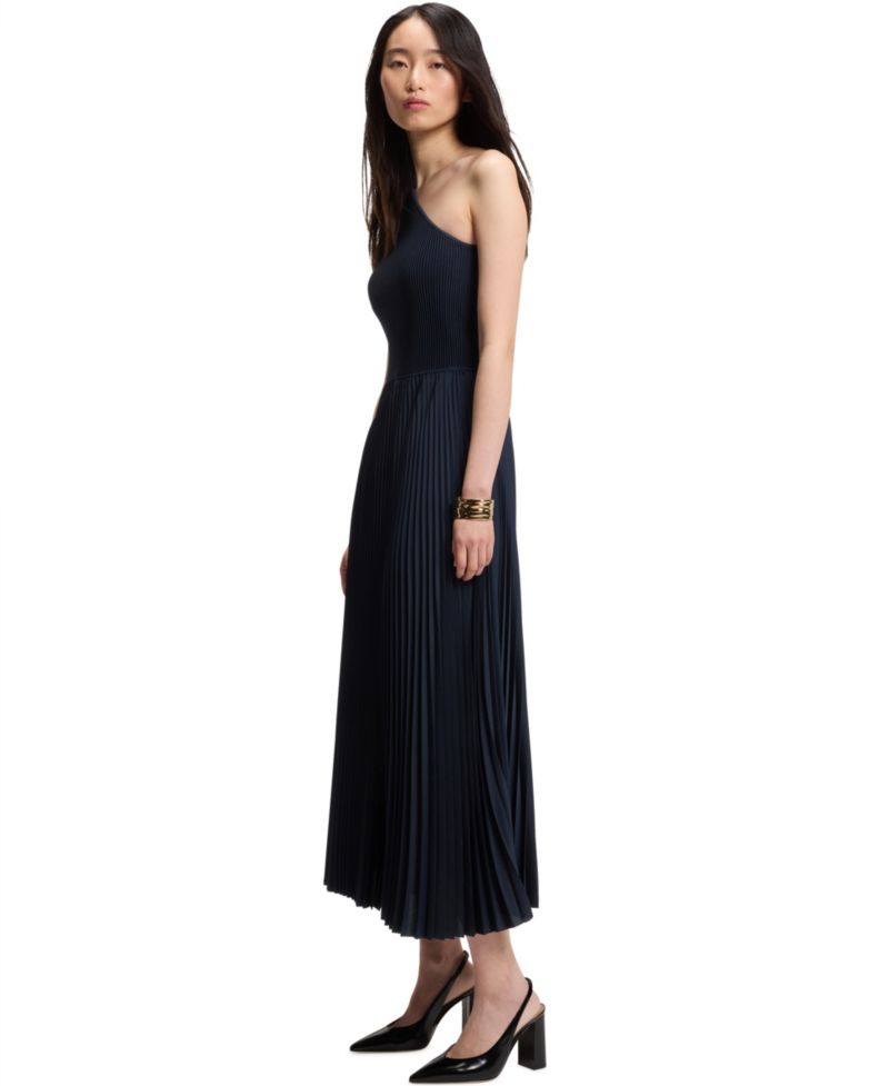 BOSS by Women's Skirt Rib-Knit One-Shoulder Dress