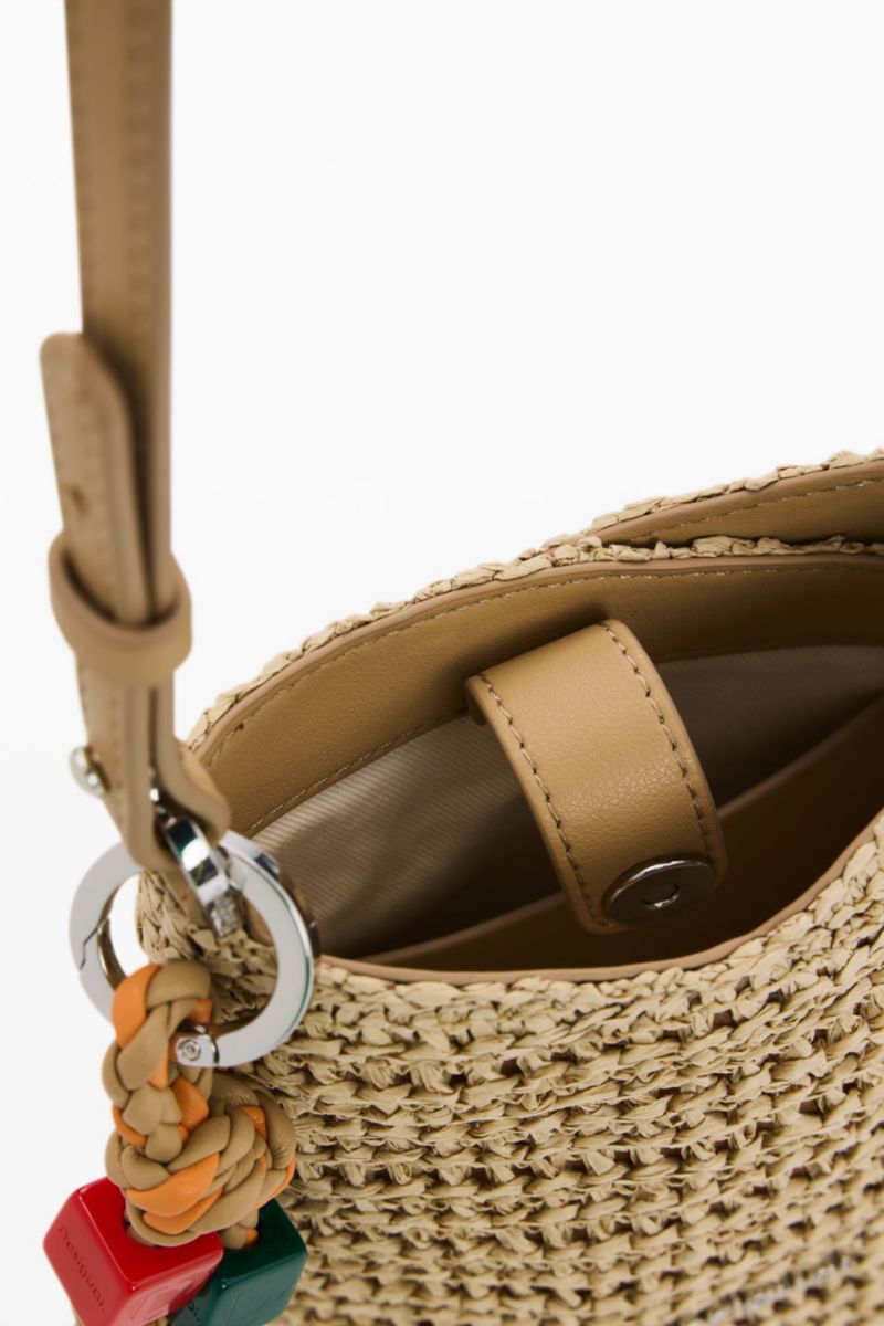 Women's Raffia Mobile Phone Holder Charms