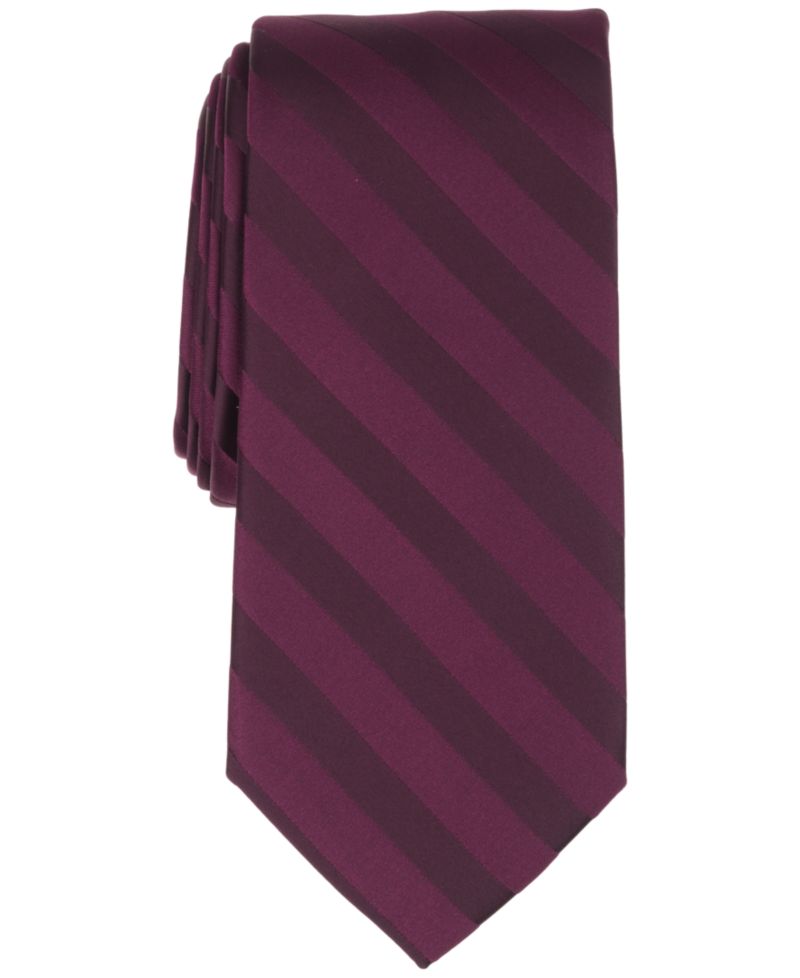 Men's Satin Stripe Solid Tie