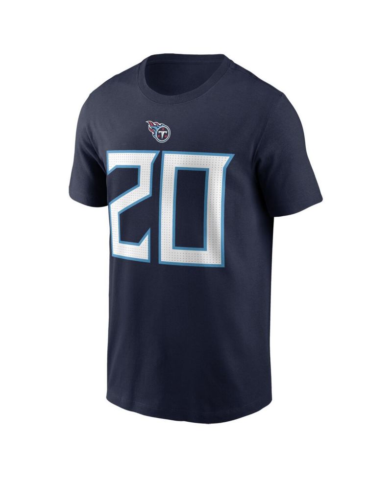 Men's Tony Pollard Navy Tennessee Titans Player Name & Number T-Shirt