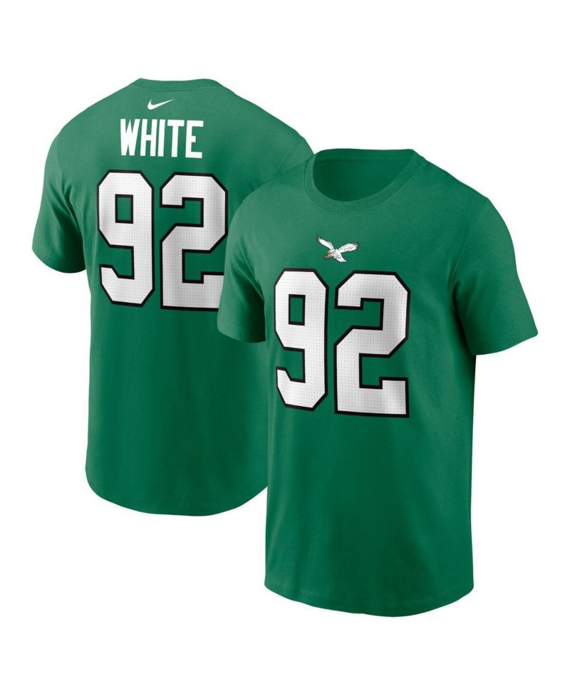 Men's Reggie White Kelly-Green Philadelphia Eagles Retired Player Name & Number T-Shirt