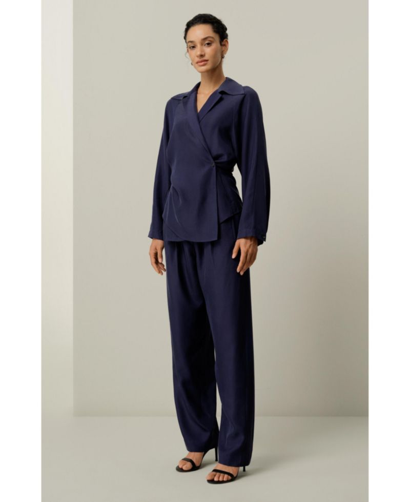 Women's Multipositional Silk Habotai Shirt