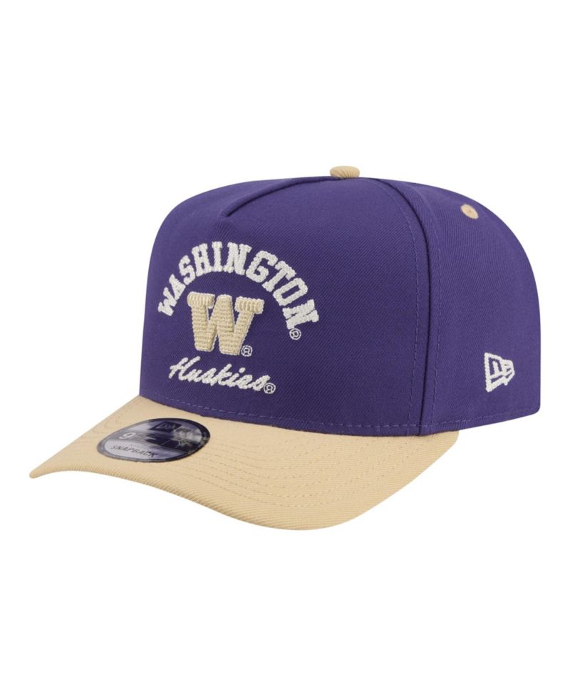 Men's Purple/Gold Washington Huskies Two-Tone Arched 9FIFTY Snapback Hat