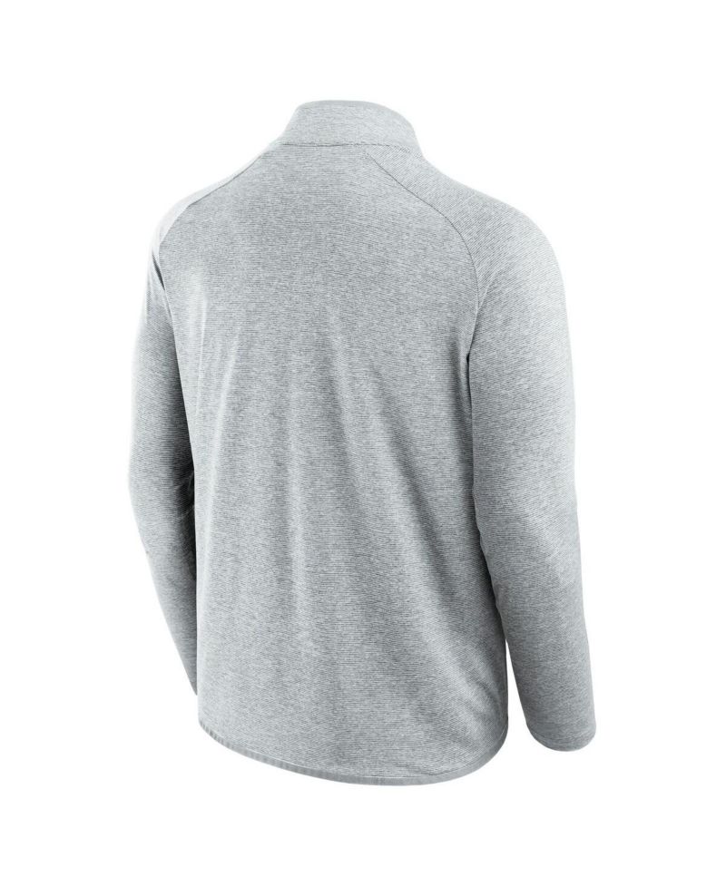 Men's and Women's Gray Cleveland Browns Front Office Performance Primary Quarter-Zip Jacket