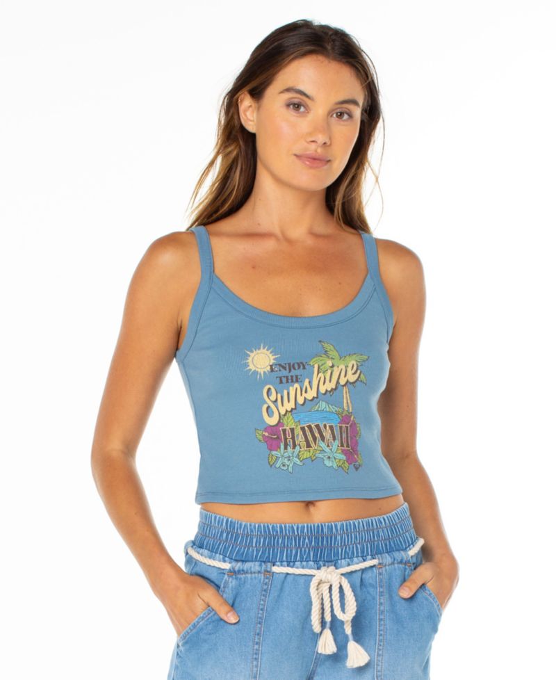 Women's Enjoy Sunshine Sleeveless Wanderer Tank Top