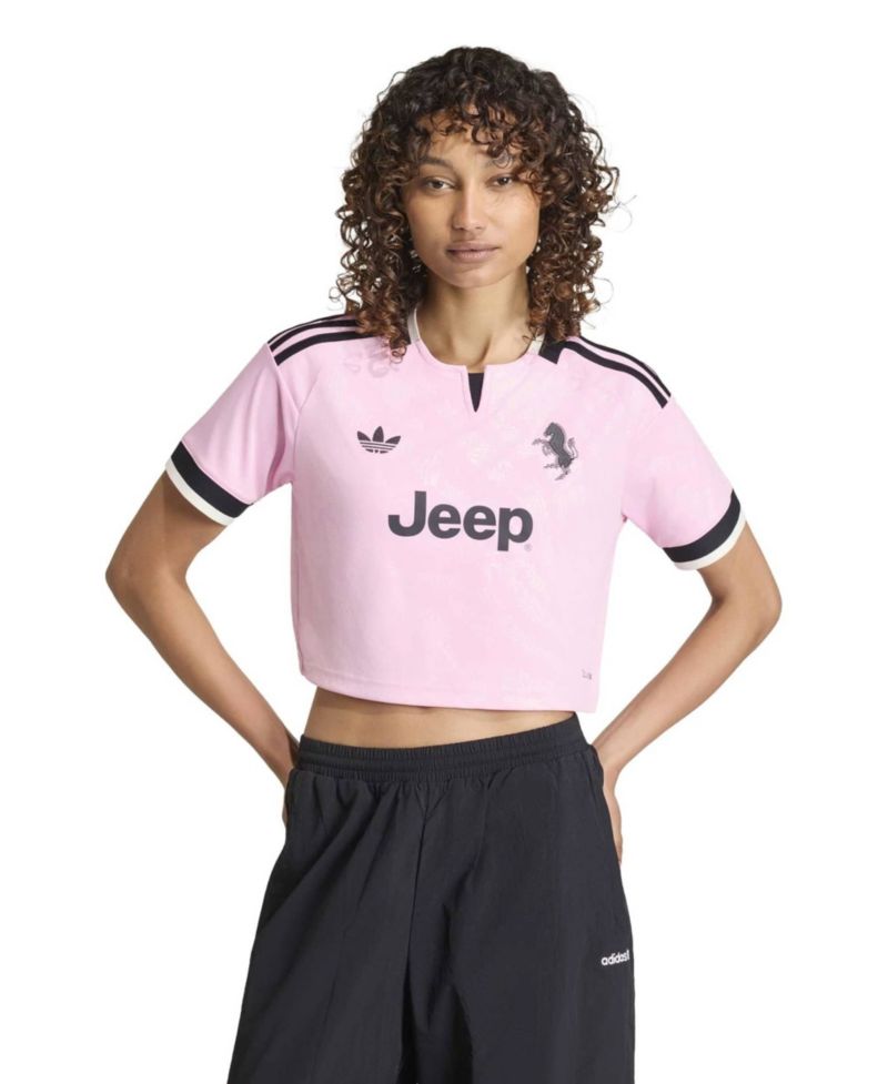 Women's Pink Juventus 2026/27 Away Cropped Replica Jersey
