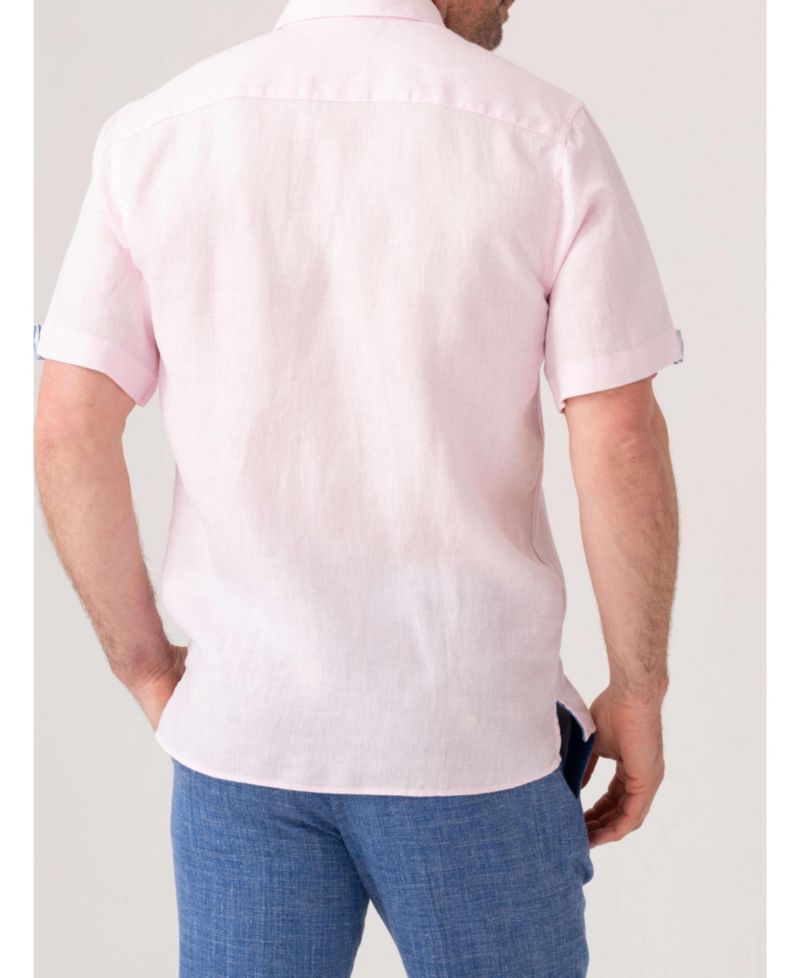 Men's Short Sleeve Linen Shirt