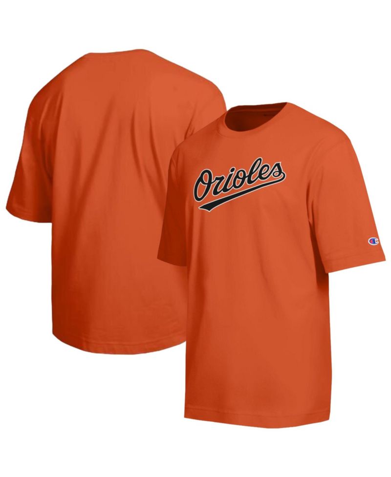 Men's Orange Baltimore Orioles All Star Chenille Wordmark T-Shirt