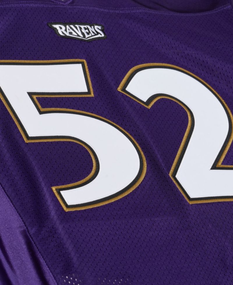Men's Ray Lewis Purple Baltimore Ravens 1996 Authentic Throwback Jersey