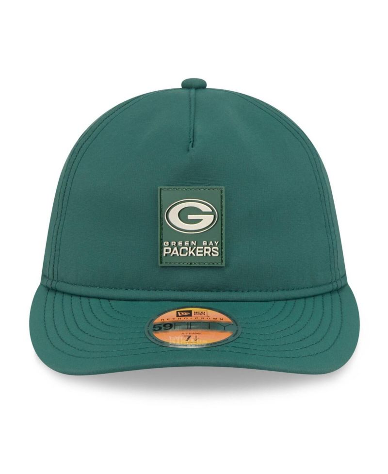 Men's Green Green Bay Packers 2025 Sideline Retro Crown 59FIFTY Fitted Hat