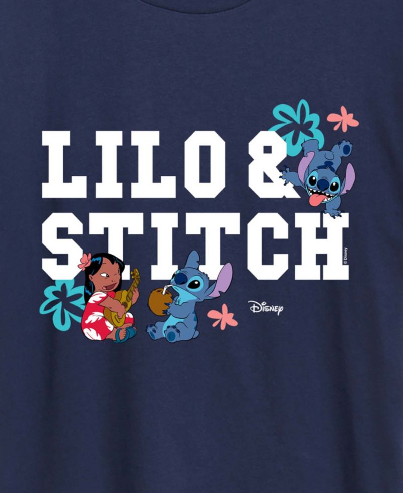Plus Size Lilo Stitch Collegiate Graphic T-Shirt