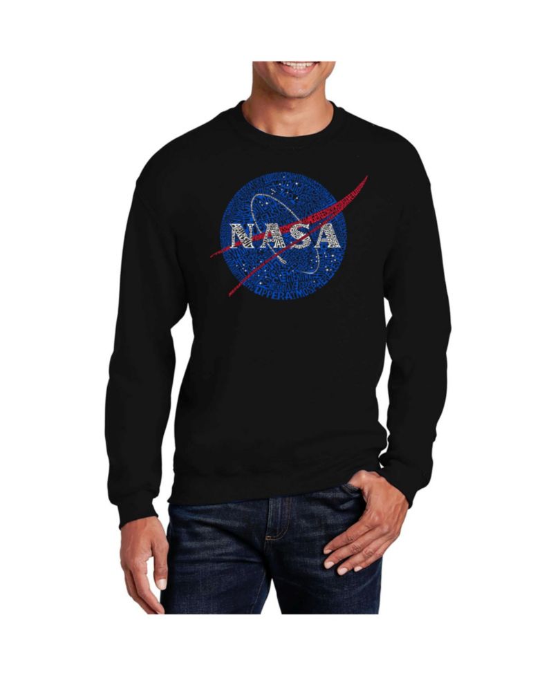 Men's Word Art NASA's Most Notable Missions Crewneck Sweatshirt