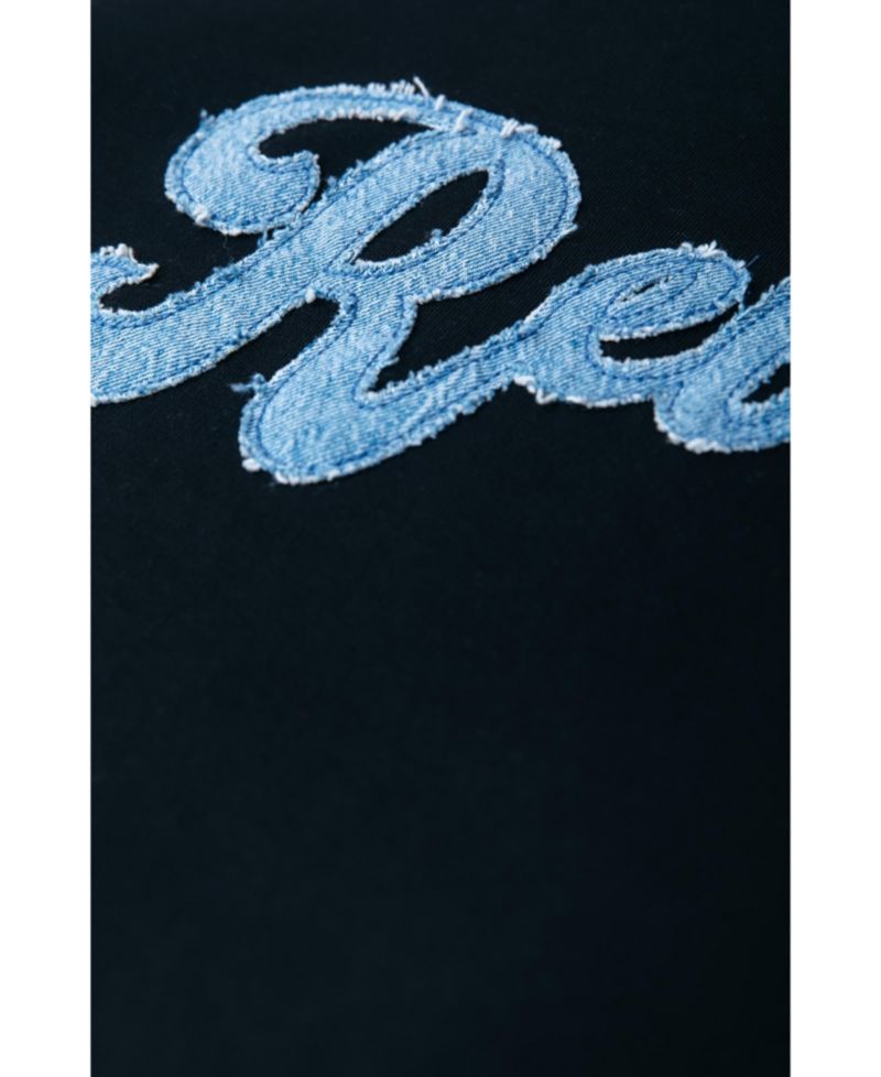 Women's Denim Patch Relaxed Sweat