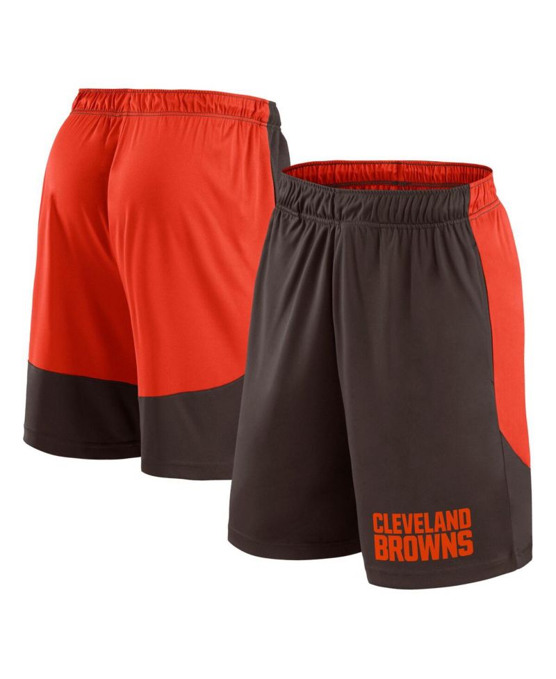 Men's Brown/Red Cleveland Browns Launch Shorts