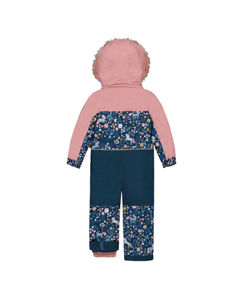 Little Girls ( 6 to 8 ) One Piece Discover Snowsuit Unicorn Print