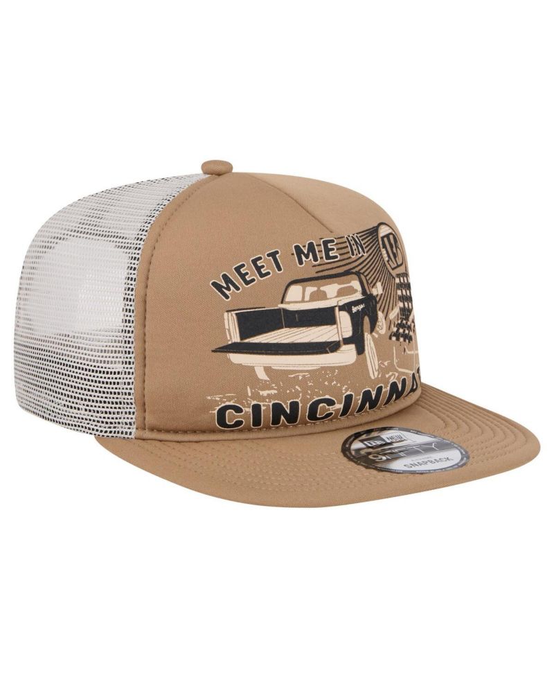 Men's Tan Cincinnati Bengals Meet Me 9FIFTY Snapback Hat