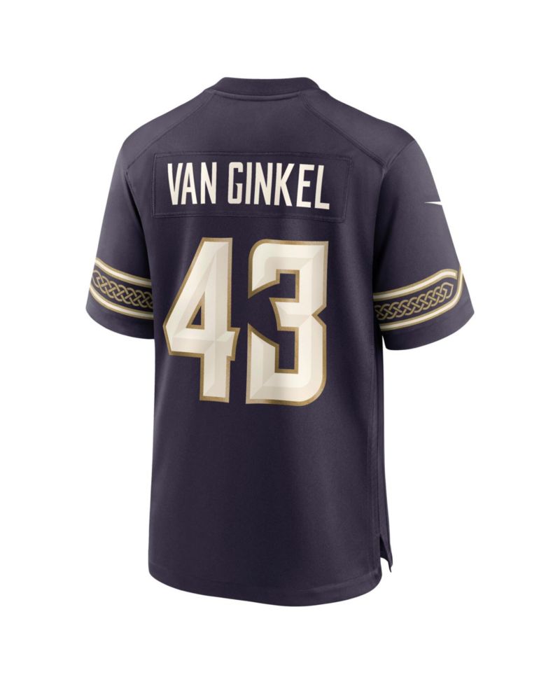 Men's Andrew Van Ginkel Purple Minnesota Vikings 2026 Rivalries Collection Game Jersey