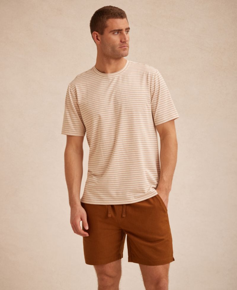 Men's Regular-Fit 7" Linen Shorts