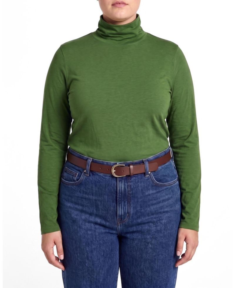 Plus Size Close Fit Turtleneck