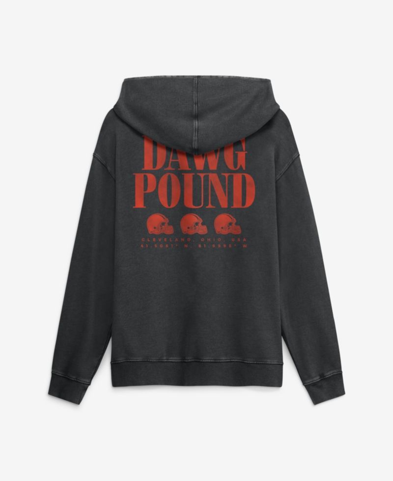 Men's Black Cleveland Browns Relaxed Intense Rivalry French Terry Hoodie