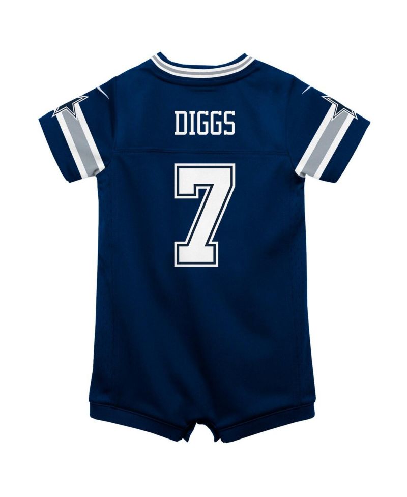 Infant Boys and Girls Trevon Diggs Navy Dallas Cowboys Game Romper Jersey