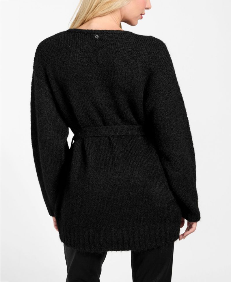 Women's Kiyoka V-Neck Tie-Waist Long-Sleeve Sweater