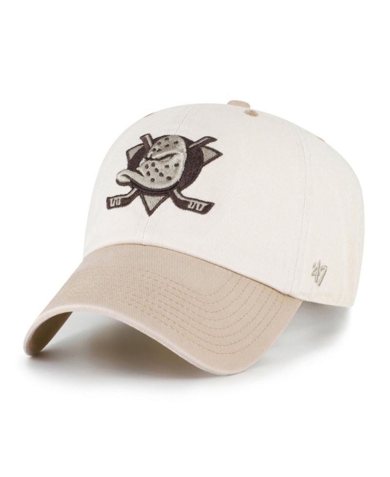 Men's '47 Natural/Tan Anaheim Ducks Neutral Terrain Clean Up Adjustable Hat