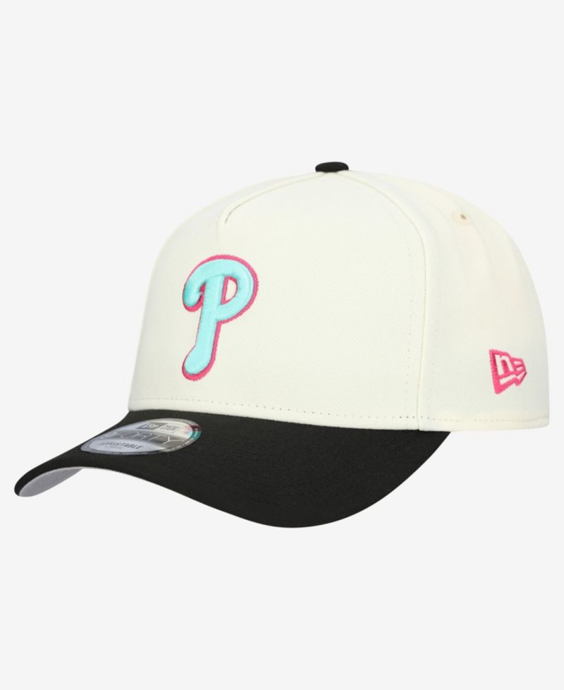 Men's Cream Philadelphia Phillies Stadium Chrome 9FORTY A-Frame Adjustable Hat