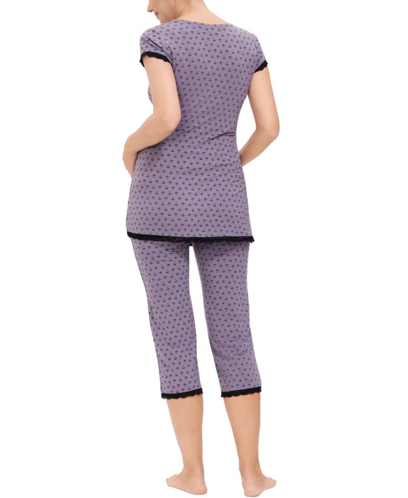 Maternity kimi + kai Luna Nursing 2-Piece Pajama Set