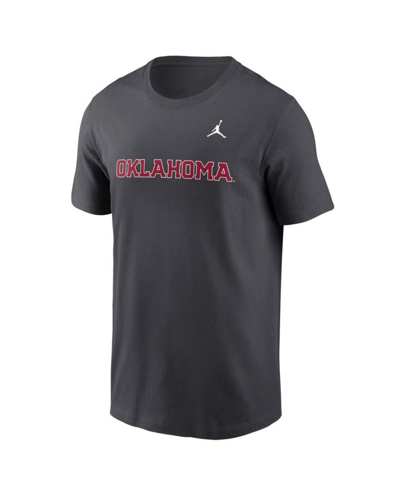 Men's Anthracite Oklahoma Sooners Primetime Wordmark T-Shirt