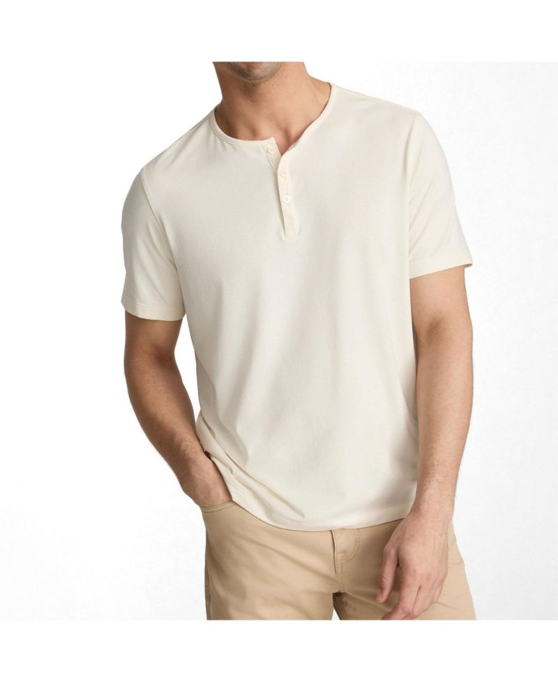 Men's Regular Fit EcoSoft Short-Sleeve Henley