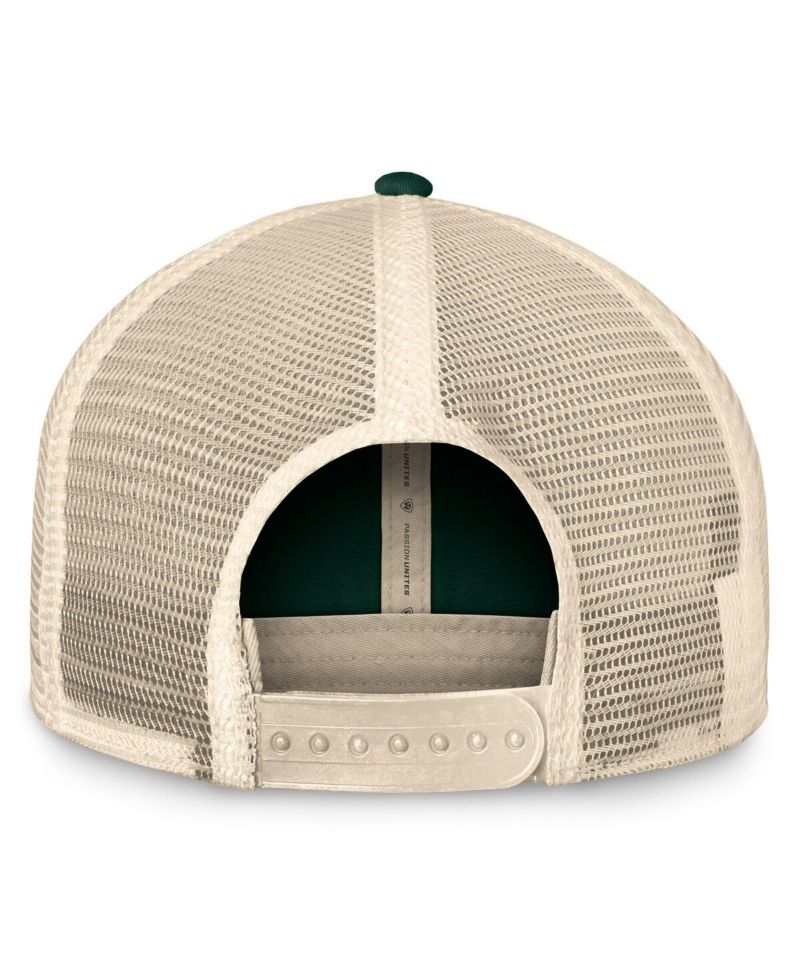 Men's Green Michigan State Spartans Heritage Waylon Trucker Adjustable Hat