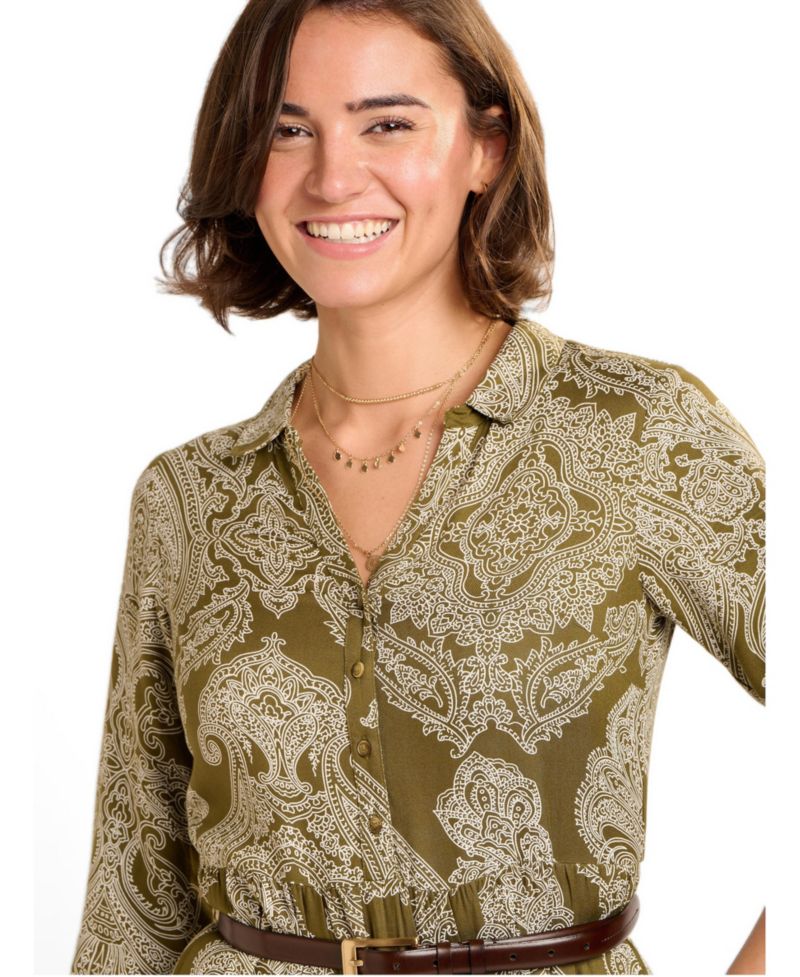 Women's Chara Tiered Maxi Shirt Dress