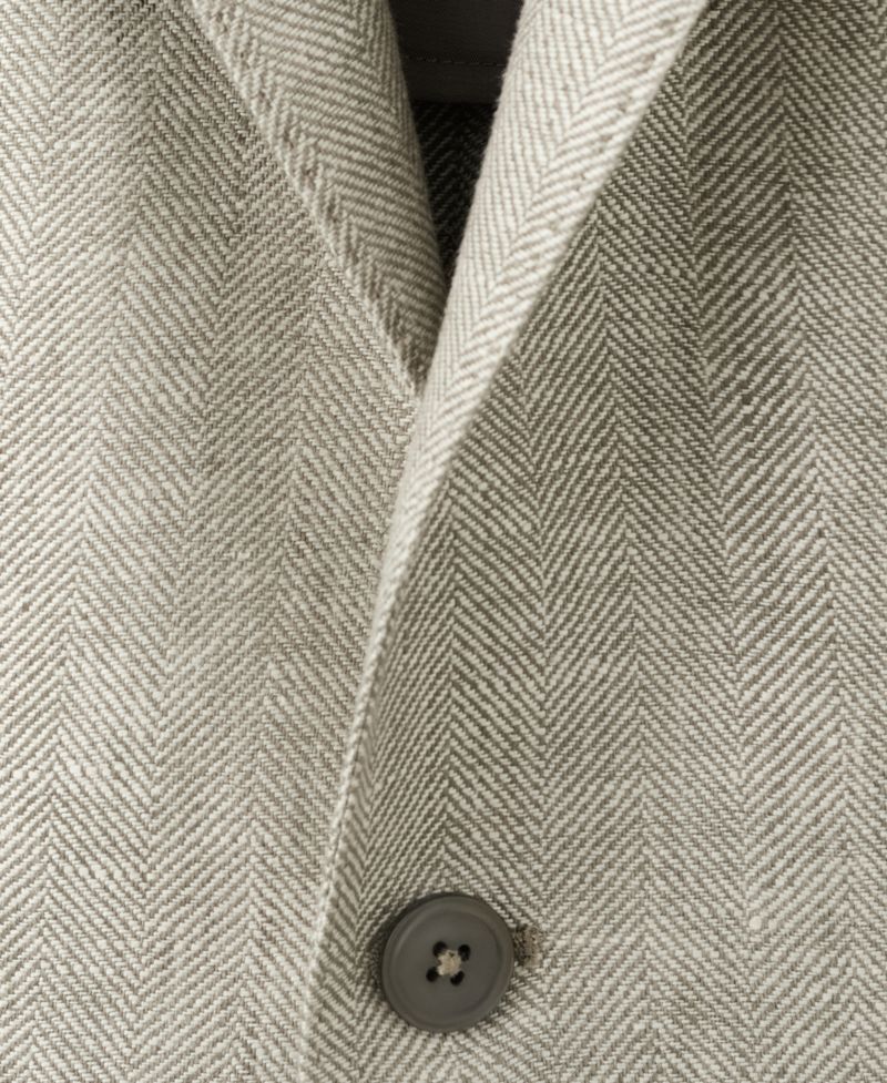 Men's Slim-Fit Linen Blazer