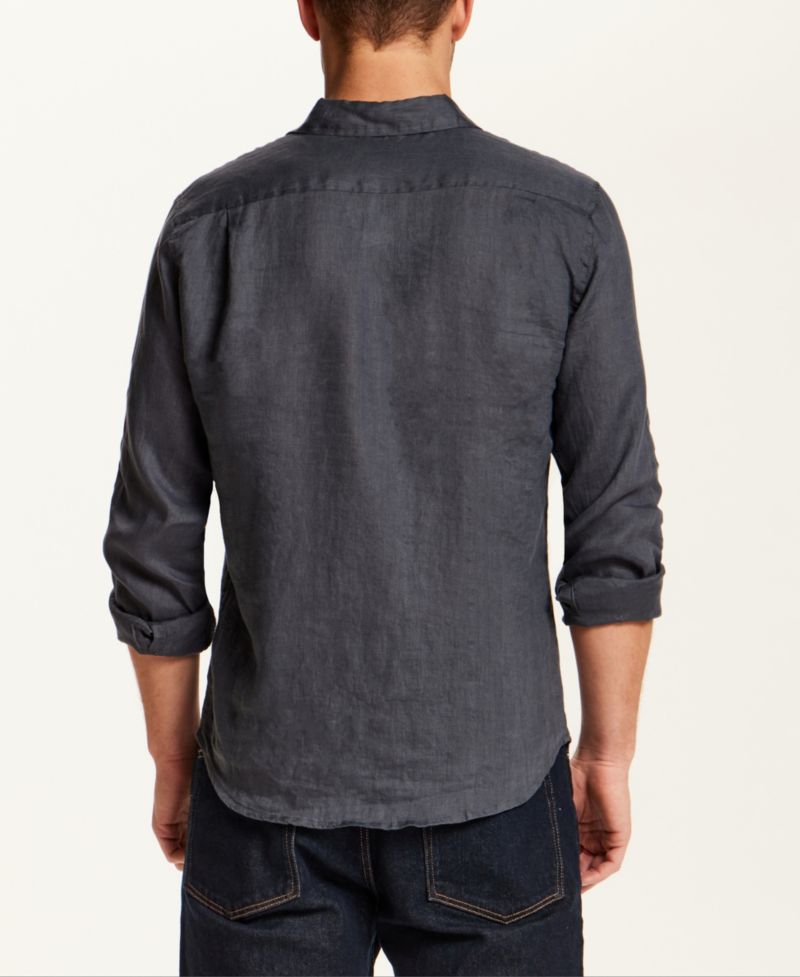 Men's Long-Sleeve Linen Shirt