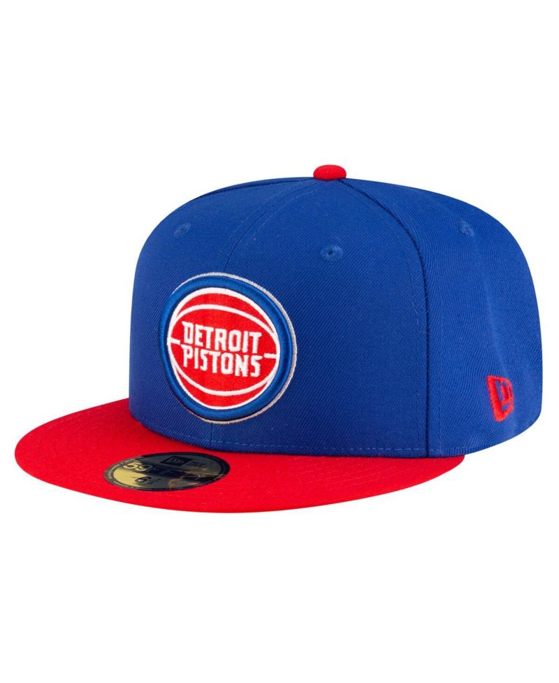 Men's Blue Detroit Pistons Two-Tone 59FIFTY Fitted Hat
