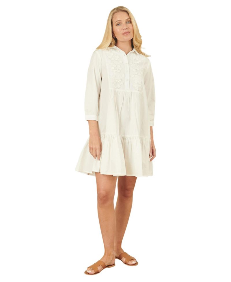 Women's Cotton Flower Tunic Dress