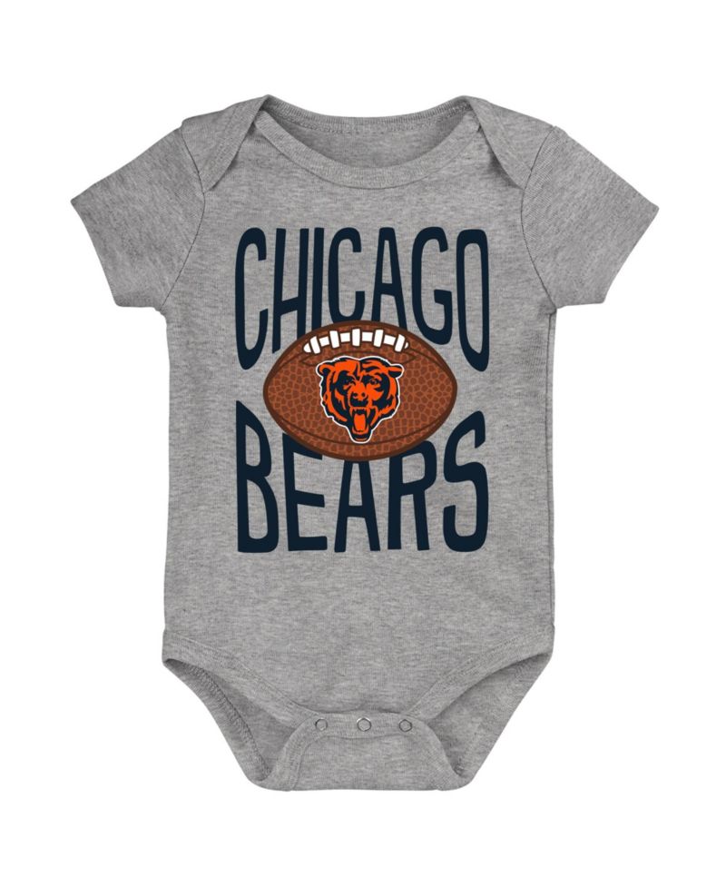 Baby Boys and Girls Gray Chicago Bears For the Ball Bodysuit