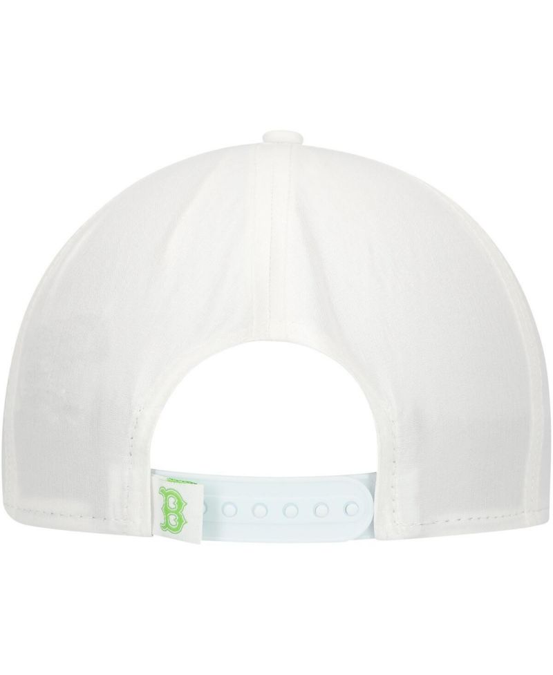 Men's White Boston Red Sox Spring Spectrum Golfer Snapback Hat