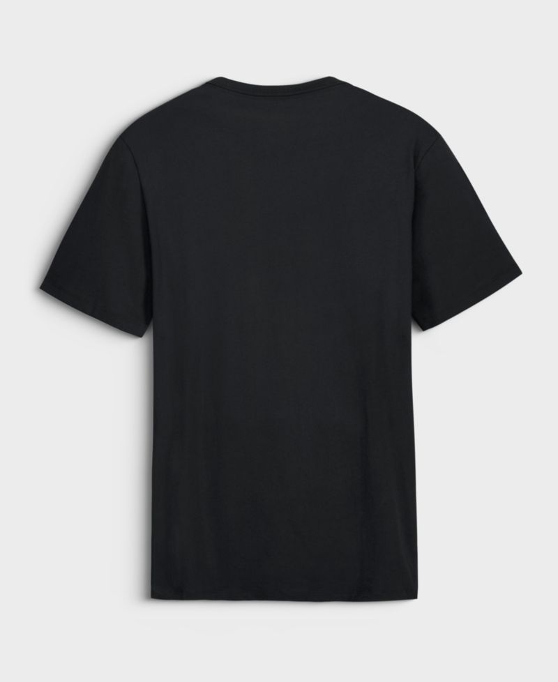 Men's Black New Orleans Saints Old Fashion Rushing Legacy Cotton T-Shirt
