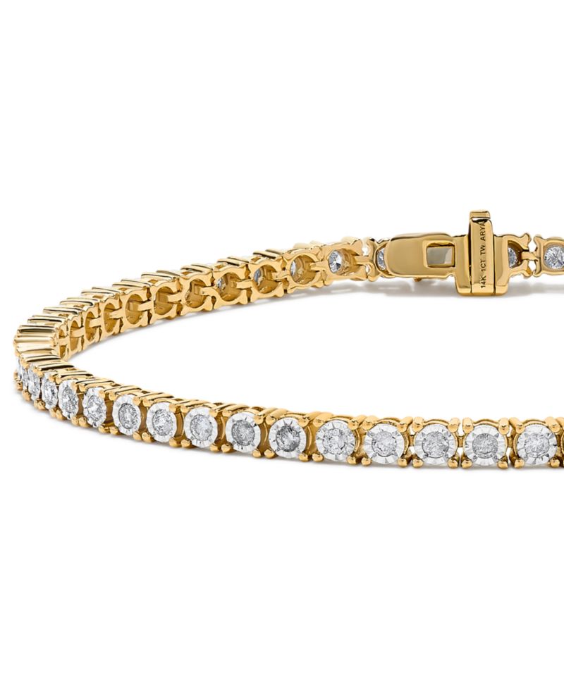 Diamond (1 ct. t.w.) Bracelet in 14k Yellow Gold