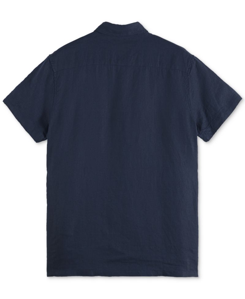 Men's Linen Button-Down Shirt