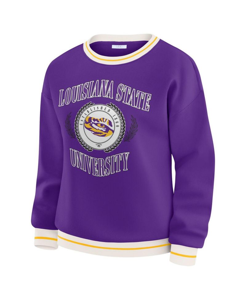 Women's Purple LSU Tigers Seal Sweatshirt