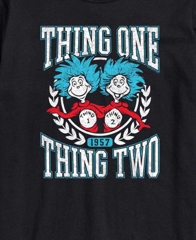 Men's Dr. Seuss Things Collegiate Short-Sleeve Graphic T-Shirt