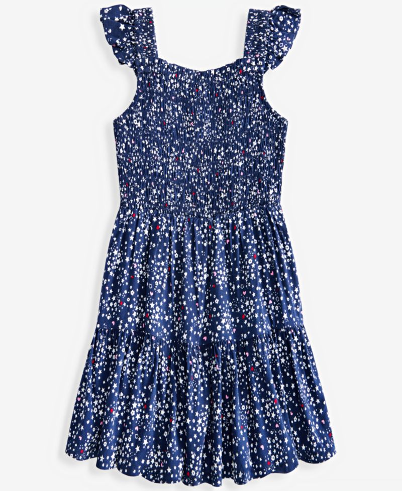 Toddler Girls' 12M-5T Ditsy-Print Dress