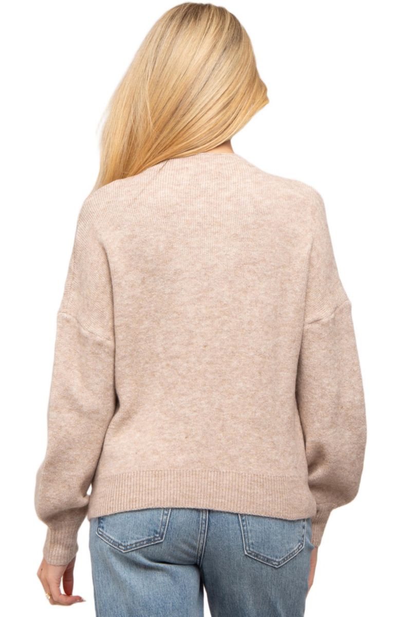 Maternity Bubble Sleeve Sweater
