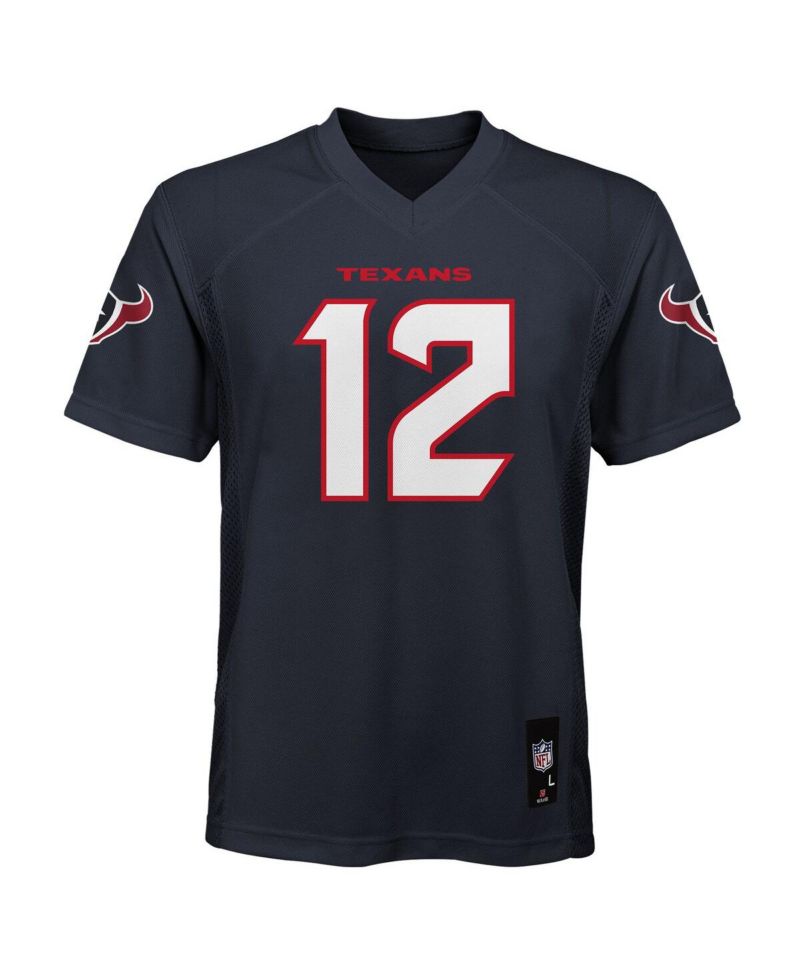 Big Boys and Girls Nico Collins Navy Houston Texans Replica Player Jersey