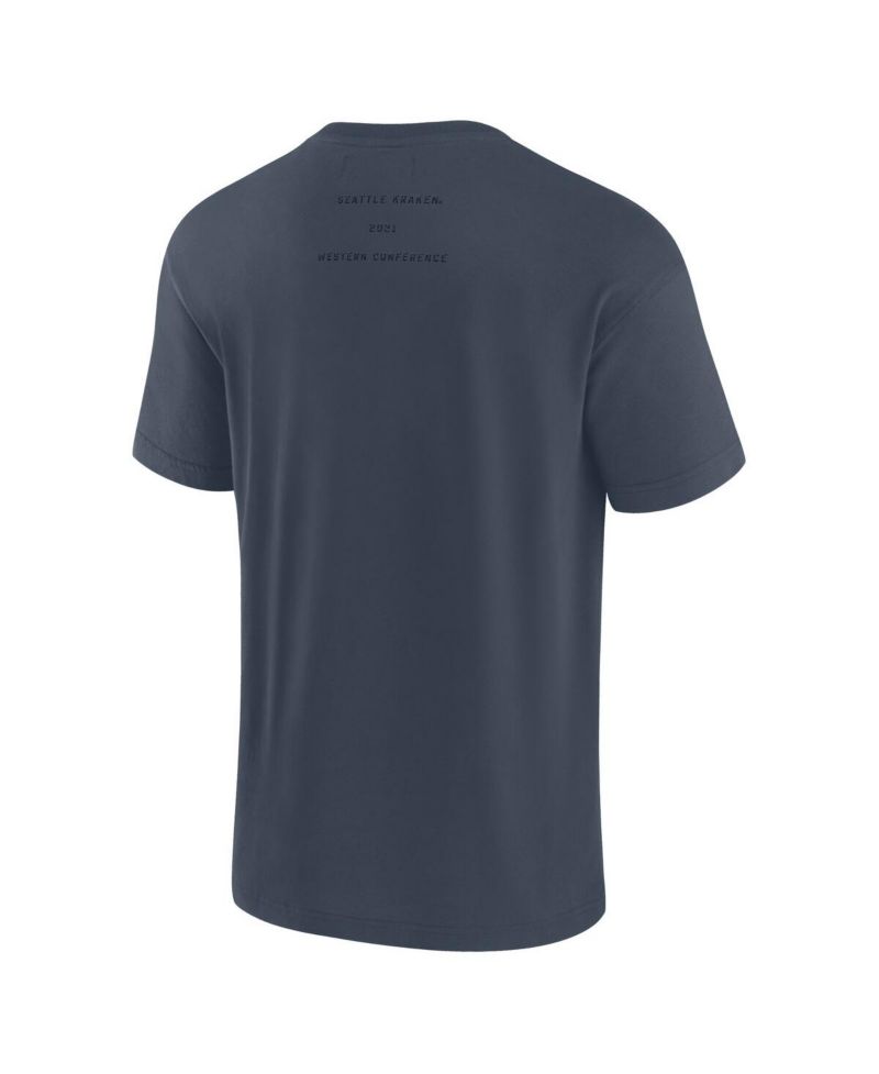 Men's Navy Seattle Kraken Elements Weathered Tonal Future Ground T-Shirt